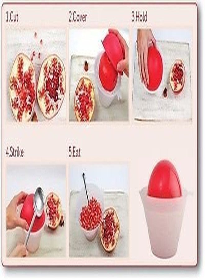 crispy Plastic Pomegranate Seed Extractor, Multicolour - Image 5